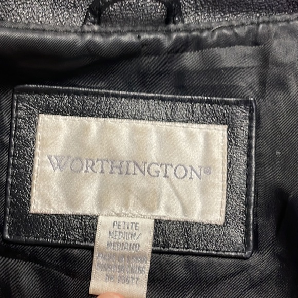 Genuine leather Worthington jacket women’s medium - Picture 4 of 6